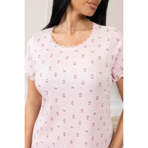 Сорочка женская 2131/1 кашкорсе (р-ры: 46-56) розовый