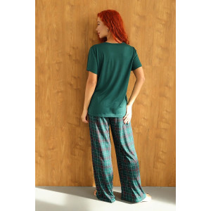 Костюм двойка женский 2241/1 бамбук (р-ры: 44-58) зеленый