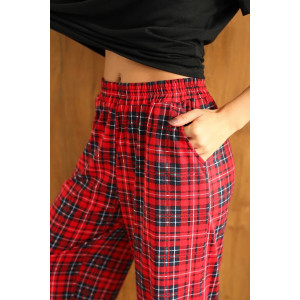 Костюм двойка женский 2241 бамбук (р-ры: 44-58) красный