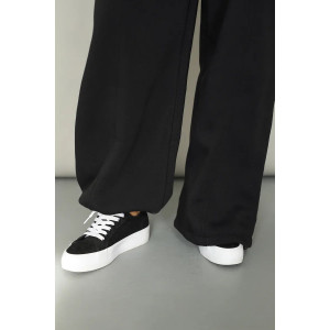 Брюки женские 2249/2 футер 3-х нитка с начесом (р-ры: 42-52) черный