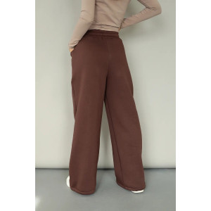 Брюки женские 2249/1 футер 3-х нитка с начесом (р-ры: 42-52) кофе