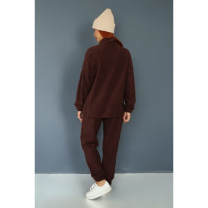 Костюм двойка женский 2076/10 флис (р-ры: 42-52) шоколад