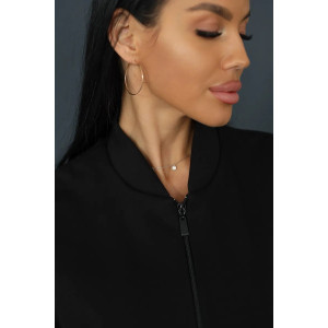 Жилет женский 2247/4 футер 3-х нитка с мехом (р-ры: 48-56) черный