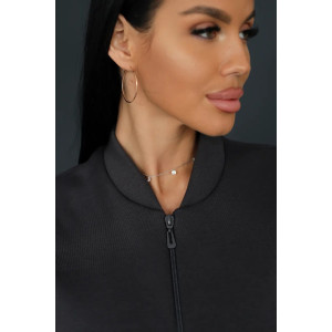 Жилет женский 2247 футер 3-х нитка с мехом (р-ры: 48-56) антрацит Жилет женский 2247 футер 3-х нитка с мехом (р-ры: 48-56) антрацит