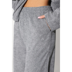 Костюм двойка женский 2066/1 махра (р-ры: 44-58) серый