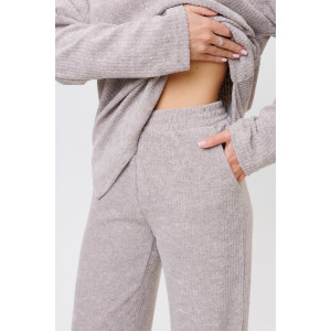 Костюм двойка женский 2066/2 махра (р-ры: 44-58) бежевый