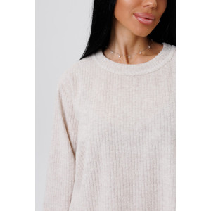 Костюм двойка женский 2066 махра (р-ры: 44-58) молоко