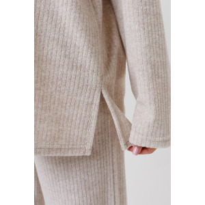 Костюм двойка женский 2066 махра (р-ры: 44-58) молоко