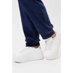 Костюм двойка женский 2226 велюр (р-ры: 46-56) синий