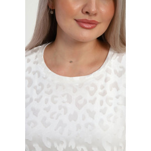 Костюм двойка женский "Амелия" велюр стрейч жаккард (р-ры: 48-58) коричневый