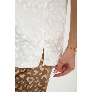 Костюм двойка женский "Амелия" велюр стрейч жаккард (р-ры: 48-58) коричневый