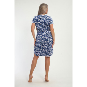 Халат женский "Глаша" кулирка (р-ры: 42-56) бабочка Халат женский "Глаша" кулирка (р-ры: 42-56) бабочка