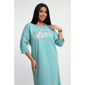 Туника женская М457 "Даша" кулирка (р-ры: 46-60) мята Туника женская М457 "Даша" кулирка (р-ры: 46-60) мята