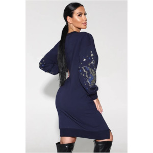 Платье женское "Бабочка" футер (р-ры: 44-58)