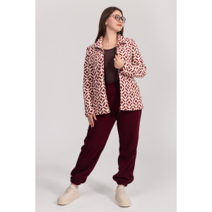 Костюм двойка женский "Эрика" ФК-47 флис (р-ры: 48-58) бордо