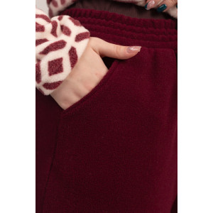 Костюм двойка женский "Эрика" ФК-47 флис (р-ры: 48-58) бордо