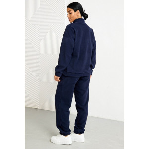 Костюм двойка женский 0672-09 флис (р-ры: 46-58) темно-синий