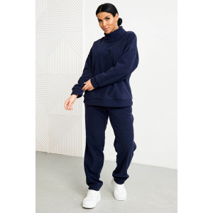 Костюм двойка женский 0672-09 флис (р-ры: 46-58) темно-синий