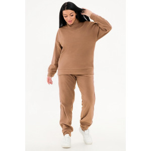 Костюм двойка женский 0672-61 флис (р-ры: 46-58) капучино