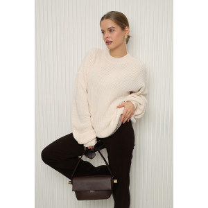 Джемпер женский №84505 акрил (р-ры: 42-46) молочный