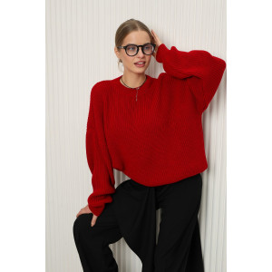 Джемпер женский №84505 акрил (р-ры: 42-46) бордо