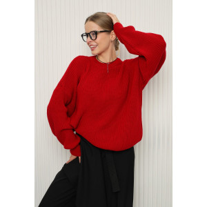 Джемпер женский №84505 акрил (р-ры: 42-46) бордо