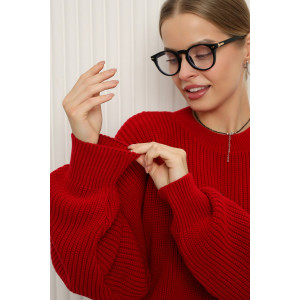 Джемпер женский №84505 акрил (р-ры: 42-46) бордо