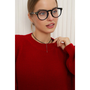 Джемпер женский №84505 акрил (р-ры: 42-46) бордо