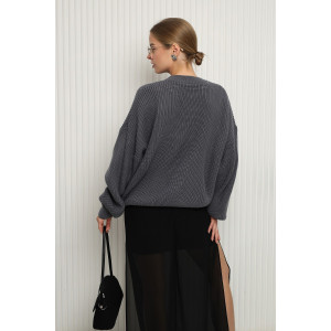 Джемпер женский №84505 акрил (р-ры: 42-46) графит