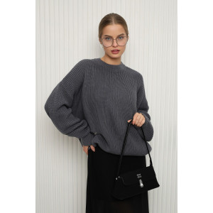 Джемпер женский №84505 акрил (р-ры: 42-46) графит