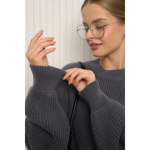 Джемпер женский №84505 акрил (р-ры: 42-46) графит