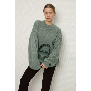 Джемпер женский №84505 акрил (р-ры: 42-46) олива