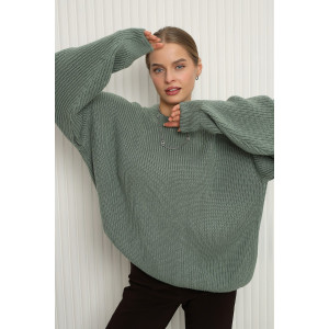 Джемпер женский №84505 акрил (р-ры: 42-46) олива