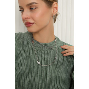 Джемпер женский №84505 акрил (р-ры: 42-46) олива