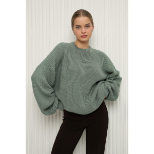 Джемпер женский №84505 акрил (р-ры: 42-46) олива