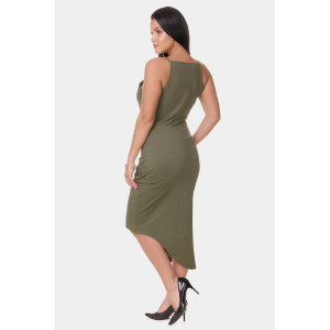 Сарафан женский "Фрейя" кулирка полиэстеровая (р-ры: 42-56) хаки