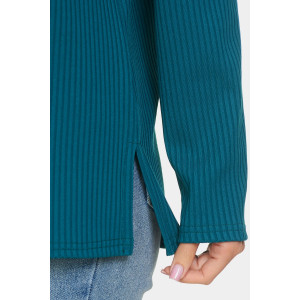 Лонгслив женский "Мия" лапша (р-ры: 50-68) зелёный