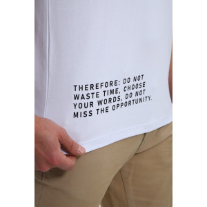 Футболка мужская №052 кулирка с лайкрой (р-ры: 48-60) белый