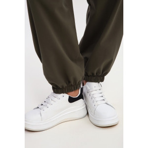 Костюм двойка женский №85038 кулирка с лайкрой пенье (р-ры: 46-60) хаки