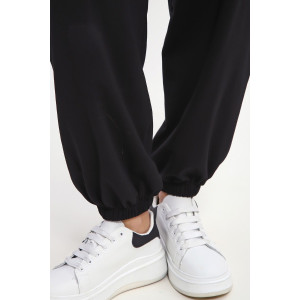 Костюм двойка женский №85038 кулирка с лайкрой пенье (р-ры: 46-60) черный