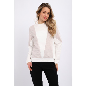 Свитшот женский "Jjovi" футер 2-х нитка (р-ры: 44-56) молочный-бежевый
