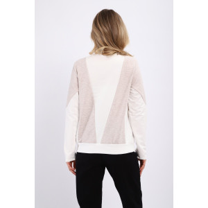 Свитшот женский "Jjovi" футер 2-х нитка (р-ры: 44-56) молочный-бежевый