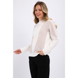 Свитшот женский "Jjovi" футер 2-х нитка (р-ры: 44-56) молочный-бежевый