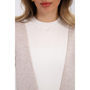 Свитшот женский "Jjovi" футер 2-х нитка (р-ры: 44-56) молочный-бежевый