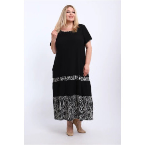Платье женское ПЛ-005 жатка (р-ры: 50-68) зебра