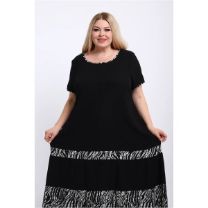 Платье женское ПЛ-005 жатка (р-ры: 50-68) зебра