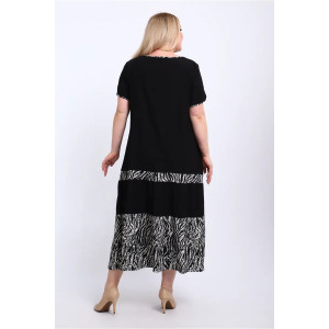 Платье женское ПЛ-005 жатка (р-ры: 50-68) зебра