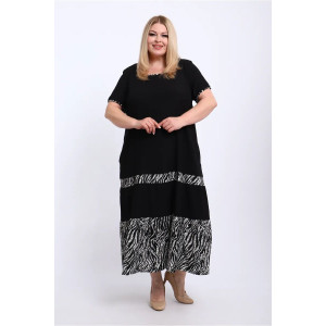 Платье женское ПЛ-005 жатка (р-ры: 50-68) зебра