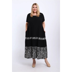 Платье женское ПЛ-005 жатка (р-ры: 50-68) зебра