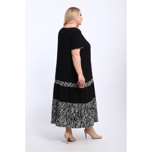 Платье женское ПЛ-005 жатка (р-ры: 50-68) зебра